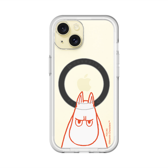 スリムプロテクションプレミアムケース with MagSafe［ MOOMIN - Angry face ］