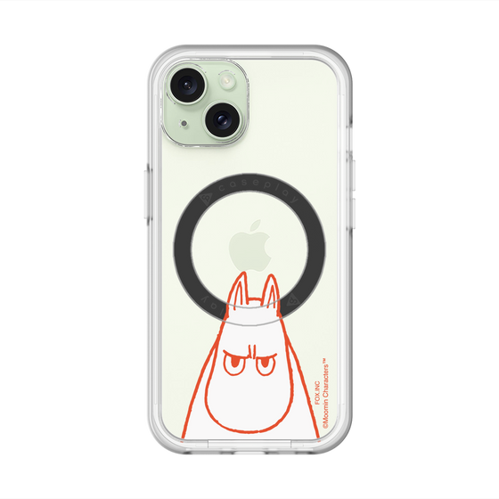 スリムプロテクションプレミアムケース with MagSafe［ MOOMIN - Angry face ］