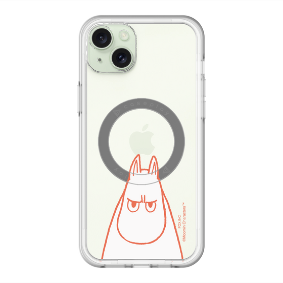スリムプロテクションプレミアムケース with MagSafe［ MOOMIN - Angry face ］