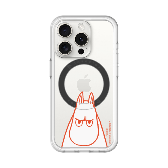 スリムプロテクションプレミアムケース with MagSafe［ MOOMIN - Angry face ］