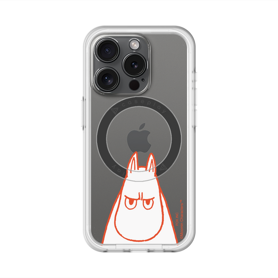 スリムプロテクションプレミアムケース with MagSafe［ MOOMIN - Angry face ］