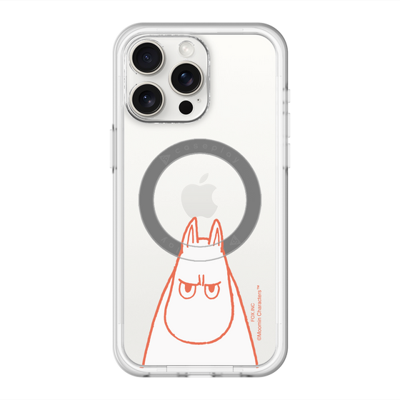 スリムプロテクションプレミアムケース with MagSafe［ MOOMIN - Angry face ］