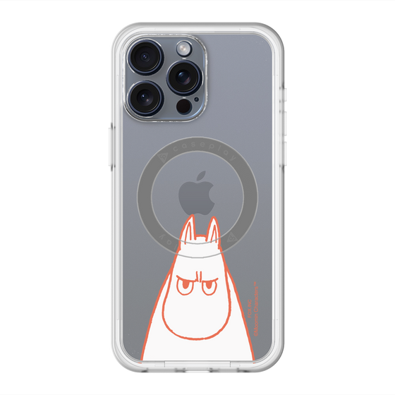 スリムプロテクションプレミアムケース with MagSafe［ MOOMIN - Angry face ］