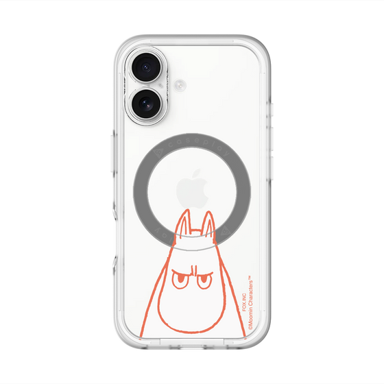 スリムプロテクションプレミアムケース with MagSafe［ MOOMIN - Angry face ］