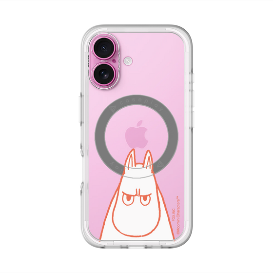 スリムプロテクションプレミアムケース with MagSafe［ MOOMIN - Angry face ］