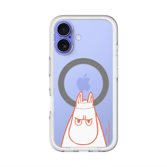 スリムプロテクションプレミアムケース with MagSafe［ MOOMIN - Angry face ］