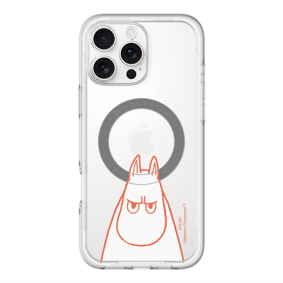 スリムプロテクションプレミアムケース with MagSafe［ MOOMIN - Angry face ］