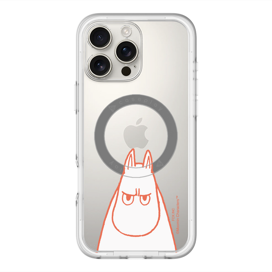 スリムプロテクションプレミアムケース with MagSafe［ MOOMIN - Angry face ］