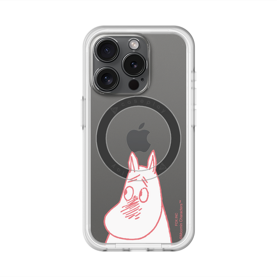スリムプロテクションプレミアムケース with MagSafe［ MOOMIN - Blushing face ］