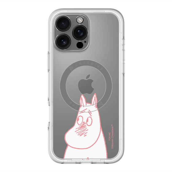 スリムプロテクションプレミアムケース with MagSafe［ MOOMIN - Blushing face ］