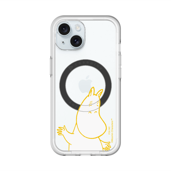 スリムプロテクションプレミアムケース with MagSafe［ MOOMIN - Happy face ］