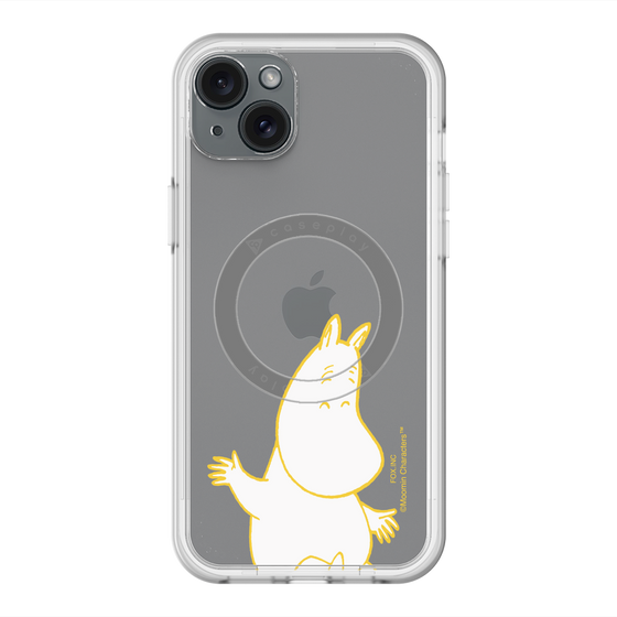 スリムプロテクションプレミアムケース with MagSafe［ MOOMIN - Happy face ］