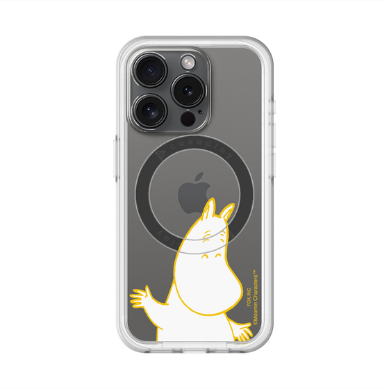 スリムプロテクションプレミアムケース with MagSafe［ MOOMIN - Happy face ］