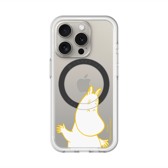 スリムプロテクションプレミアムケース with MagSafe［ MOOMIN - Happy face ］