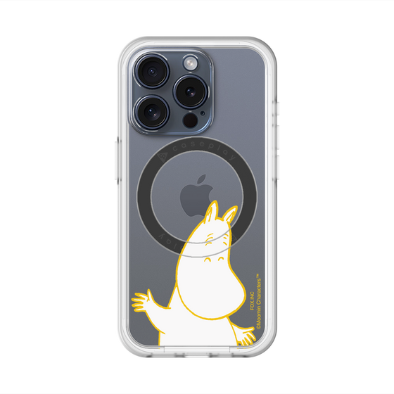 スリムプロテクションプレミアムケース with MagSafe［ MOOMIN - Happy face ］