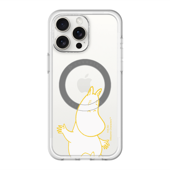スリムプロテクションプレミアムケース with MagSafe［ MOOMIN - Happy face ］