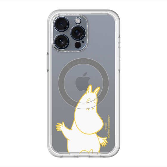スリムプロテクションプレミアムケース with MagSafe［ MOOMIN - Happy face ］