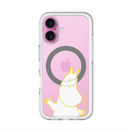 スリムプロテクションプレミアムケース with MagSafe［ MOOMIN - Happy face ］