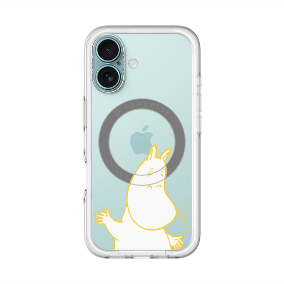 スリムプロテクションプレミアムケース with MagSafe［ MOOMIN - Happy face ］