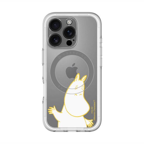 スリムプロテクションプレミアムケース with MagSafe［ MOOMIN - Happy face ］