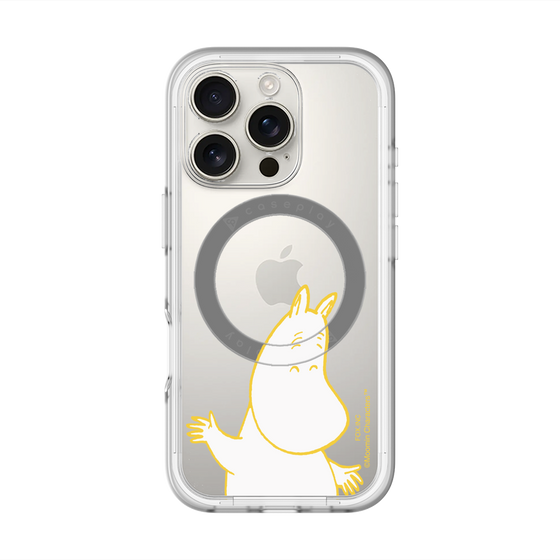 スリムプロテクションプレミアムケース with MagSafe［ MOOMIN - Happy face ］