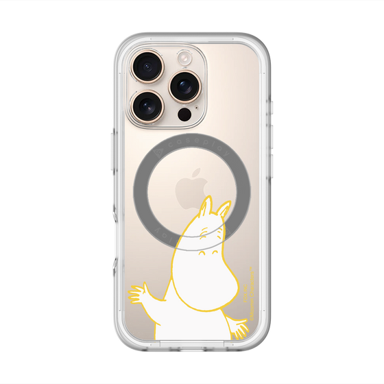 スリムプロテクションプレミアムケース with MagSafe［ MOOMIN - Happy face ］