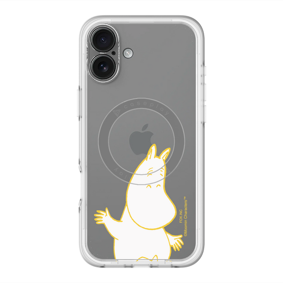 スリムプロテクションプレミアムケース with MagSafe［ MOOMIN - Happy face ］