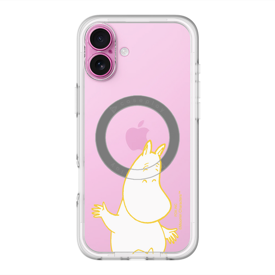 スリムプロテクションプレミアムケース with MagSafe［ MOOMIN - Happy face ］