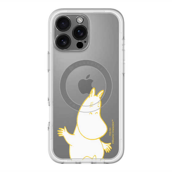 スリムプロテクションプレミアムケース with MagSafe［ MOOMIN - Happy face ］