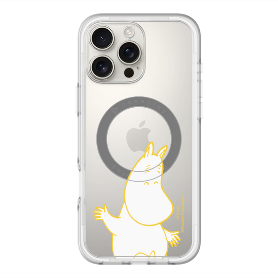 スリムプロテクションプレミアムケース with MagSafe［ MOOMIN - Happy face ］