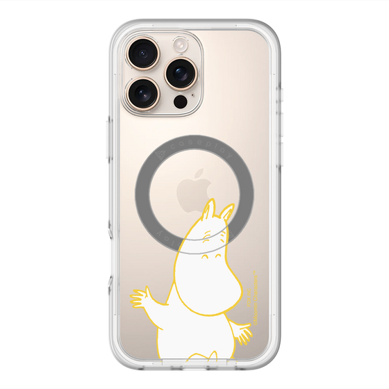 スリムプロテクションプレミアムケース with MagSafe［ MOOMIN - Happy face ］