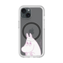 スリムプロテクションプレミアムケース with MagSafe［ MOOMIN - Fearful face ］