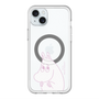 スリムプロテクションプレミアムケース with MagSafe［ MOOMIN - Fearful face ］