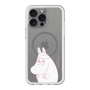 スリムプロテクションプレミアムケース with MagSafe［ MOOMIN - Fearful face ］