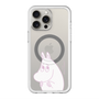 スリムプロテクションプレミアムケース with MagSafe［ MOOMIN - Fearful face ］