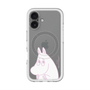 スリムプロテクションプレミアムケース with MagSafe［ MOOMIN - Fearful face ］