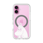スリムプロテクションプレミアムケース with MagSafe［ MOOMIN - Fearful face ］