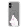 スリムプロテクションプレミアムケース with MagSafe［ MOOMIN - Fearful face ］