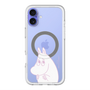 スリムプロテクションプレミアムケース with MagSafe［ MOOMIN - Fearful face ］