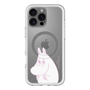 スリムプロテクションプレミアムケース with MagSafe［ MOOMIN - Fearful face ］
