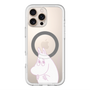 スリムプロテクションプレミアムケース with MagSafe［ MOOMIN - Fearful face ］