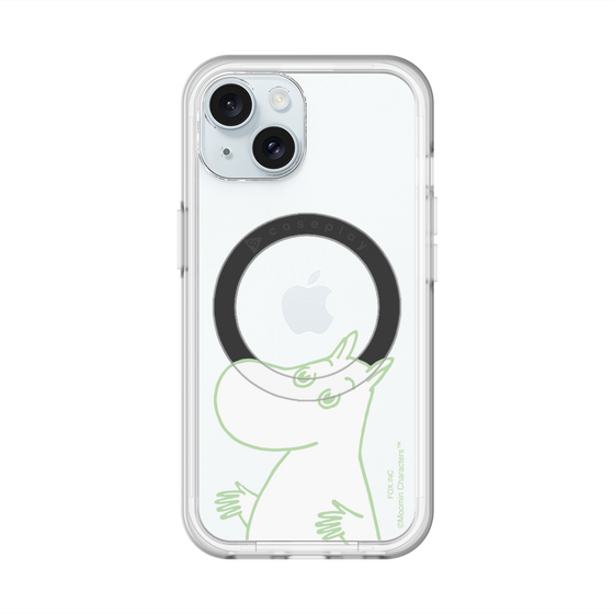 スリムプロテクションプレミアムケース with MagSafe［ MOOMIN - Sparkling face ］