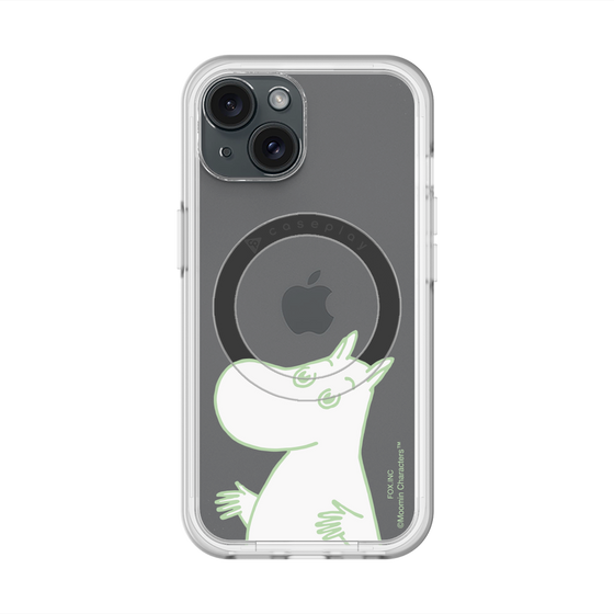 スリムプロテクションプレミアムケース with MagSafe［ MOOMIN - Sparkling face ］