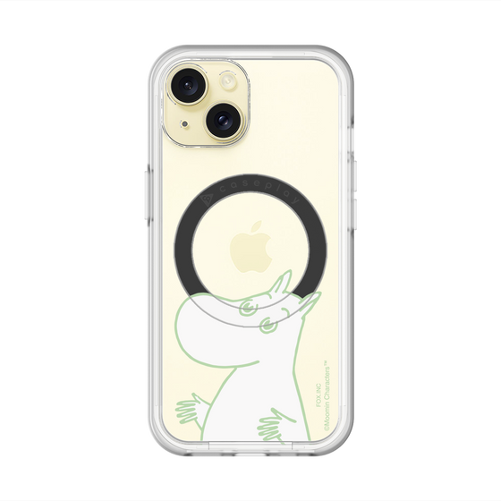 スリムプロテクションプレミアムケース with MagSafe［ MOOMIN - Sparkling face ］