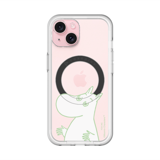 スリムプロテクションプレミアムケース with MagSafe［ MOOMIN - Sparkling face ］