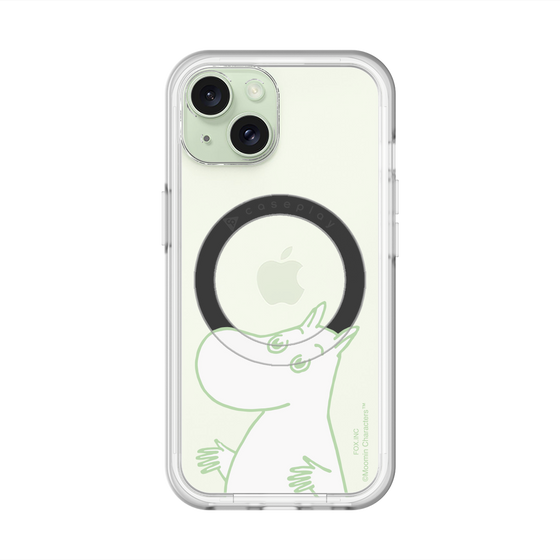 スリムプロテクションプレミアムケース with MagSafe［ MOOMIN - Sparkling face ］