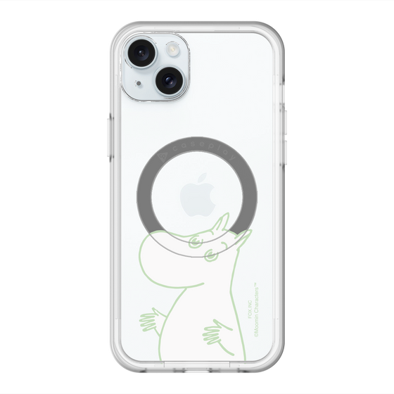 スリムプロテクションプレミアムケース with MagSafe［ MOOMIN - Sparkling face ］