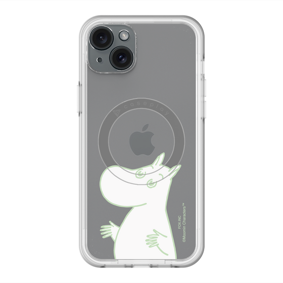 スリムプロテクションプレミアムケース with MagSafe［ MOOMIN - Sparkling face ］