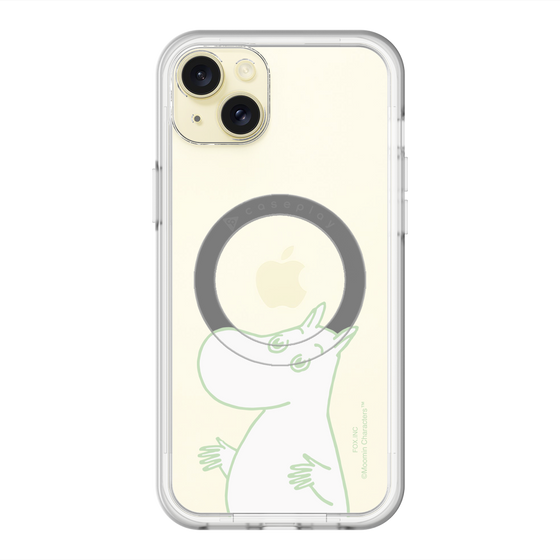 スリムプロテクションプレミアムケース with MagSafe［ MOOMIN - Sparkling face ］