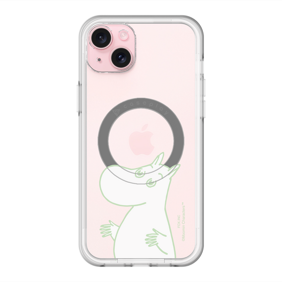スリムプロテクションプレミアムケース with MagSafe［ MOOMIN - Sparkling face ］